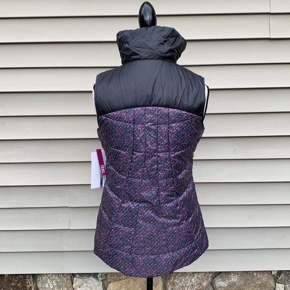 Mondetta Mix Up Charcoal/Tweed Print Puffer Vest - Picture 11 of 16